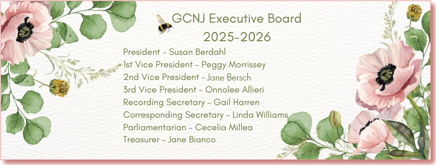 Garden Club of NJ Officers